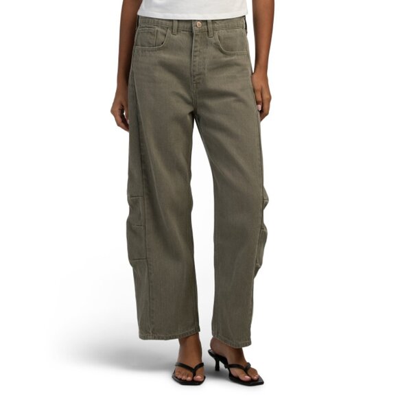 TRIARCHY HUNTER GREEN Walker Mid Rise Constructed Jeans - Picture 1 of 2